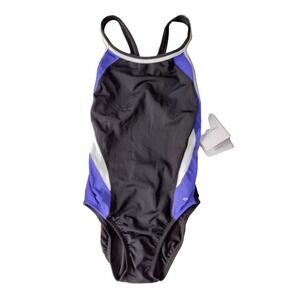 Dolfin Reliance DBX Back Colorblock Women Size M, 34 Bathing Suit Purple Black